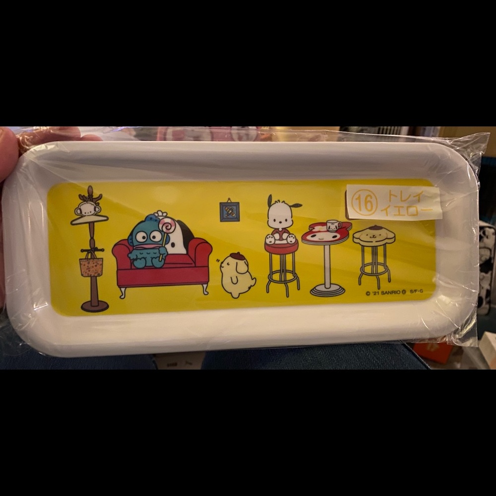 Sanrio Characters melamine long rectangular tray. Only available in Japan- new